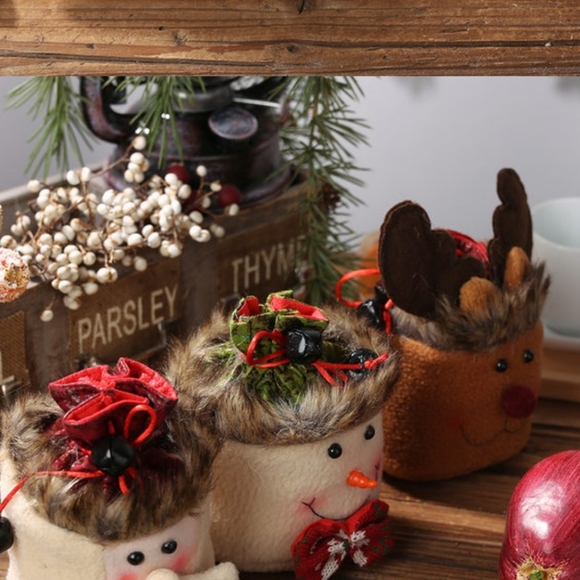 ❄JUST IN!❄Elk Christmas Winter CLOTH Gift bag - Picture 6 of 6